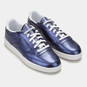Reebok Club C 85 S Shine Women’s Sneakers – Royal Dark Blue / White – Size 6